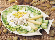 Pirinçli Mezgit Salatası tarifi